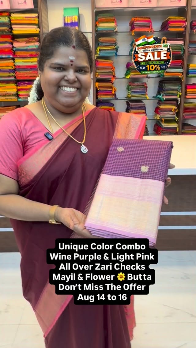 Adi Athiradi Offer - Aug 14 to Aug 16 - Don’t Miss It…

Pure Kanchi...