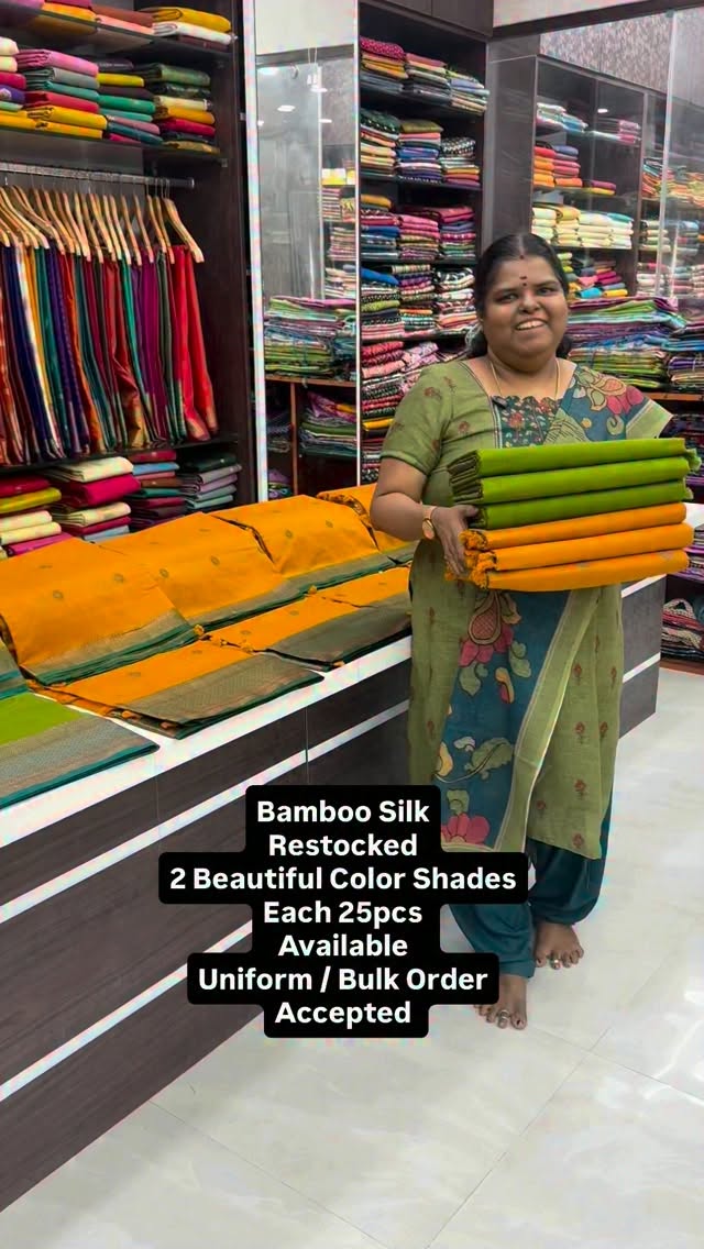 Bamboo Silk - 2 Beautiful 🤩 Colors - Uniform / Bulk Order Accepted...