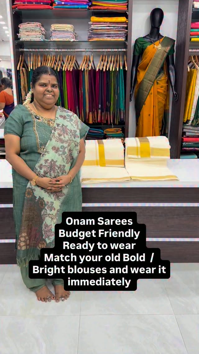 Onam Series - Budget Friendly Sarees - Book Soon - Limited pcs - Fl...