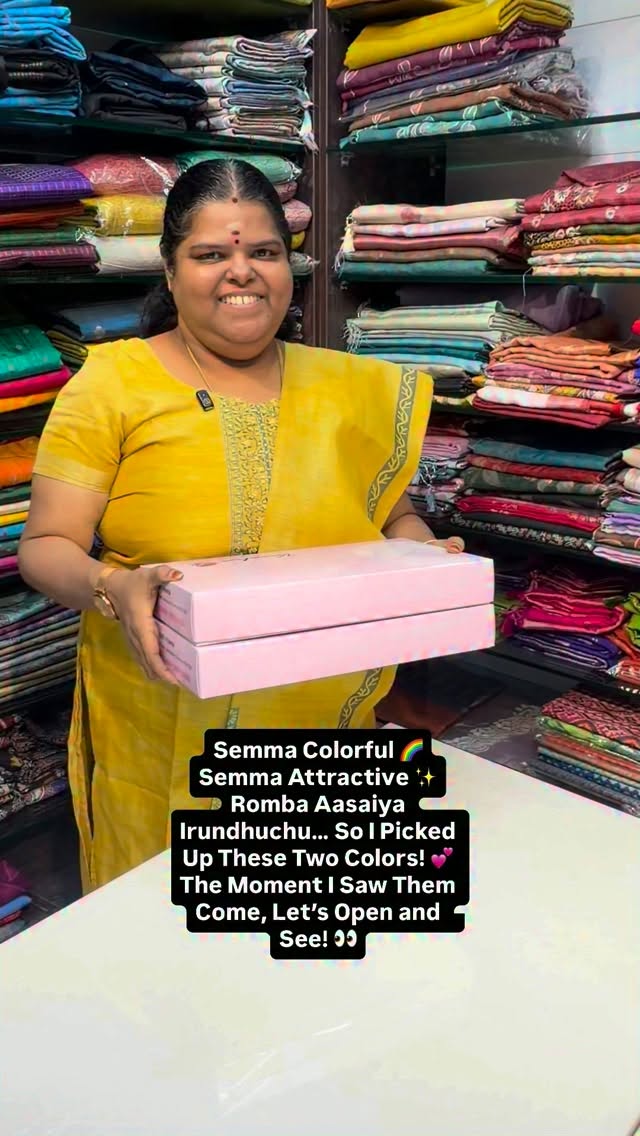 Semma Colorful 🌈
Semma Attractive ✨
Romba Aasaiya Irundhuchu… So I...