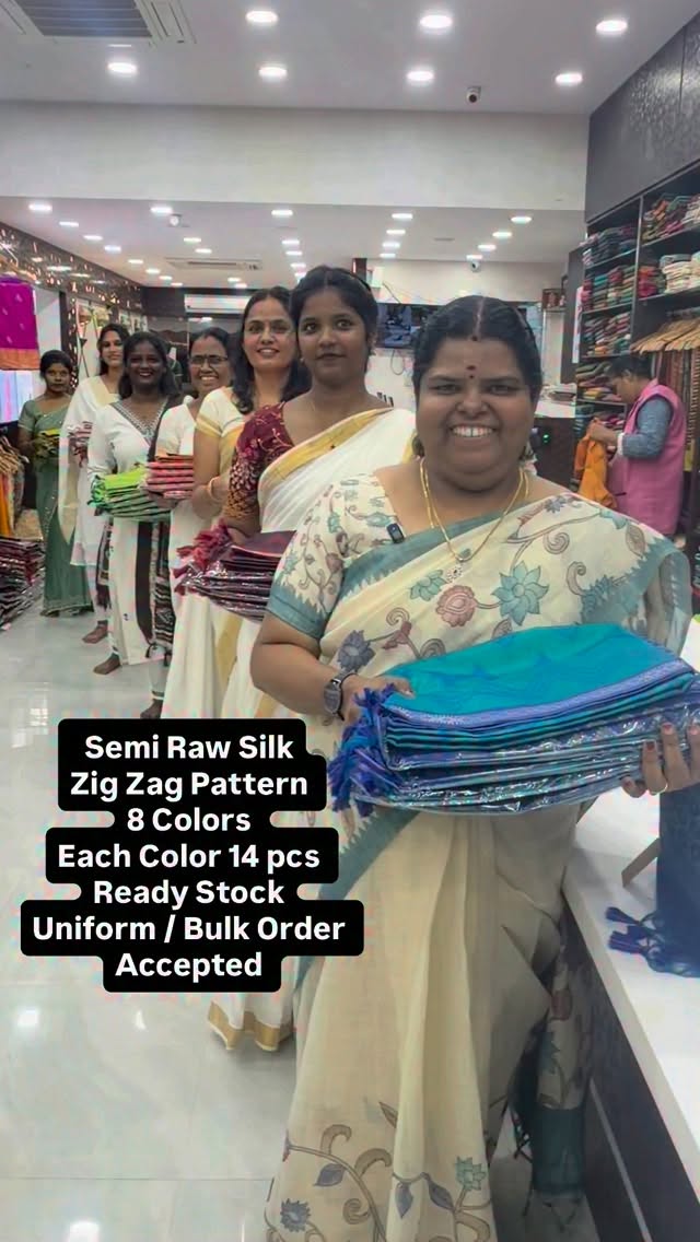 Semi Raw Silk | Zig Zag Design | Book Soon

Search Code:- VVRS003
V...