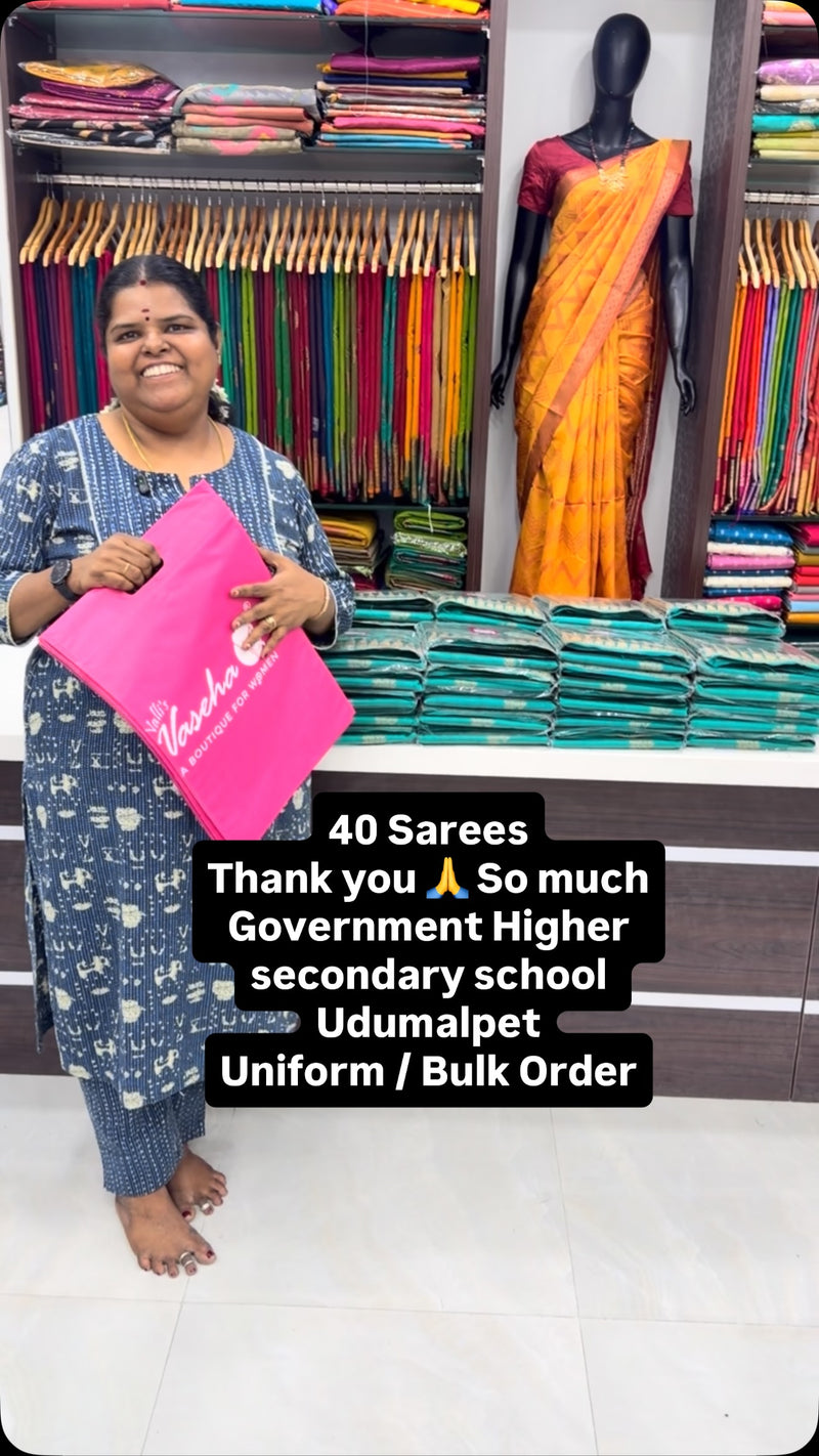 40 Sarees
Thank you 🙏 So much
Government Higher secondary school 
...