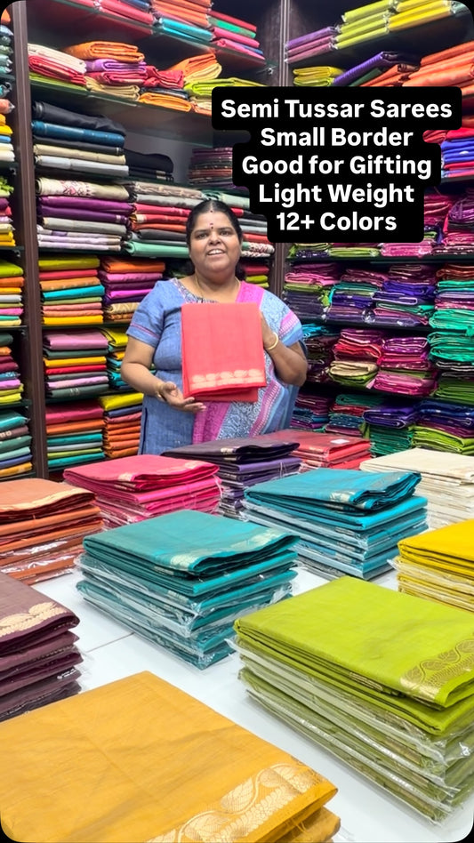 Semi Tussar Saree | Good For Gifting

Vallisvaseha.com
Search Code:...