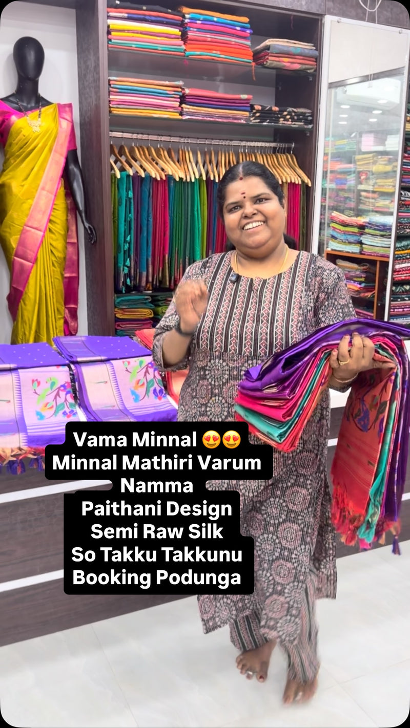 Semi Raw Silk | Paithani Design | Book Soon

Vallisvaseha.com
Searc...