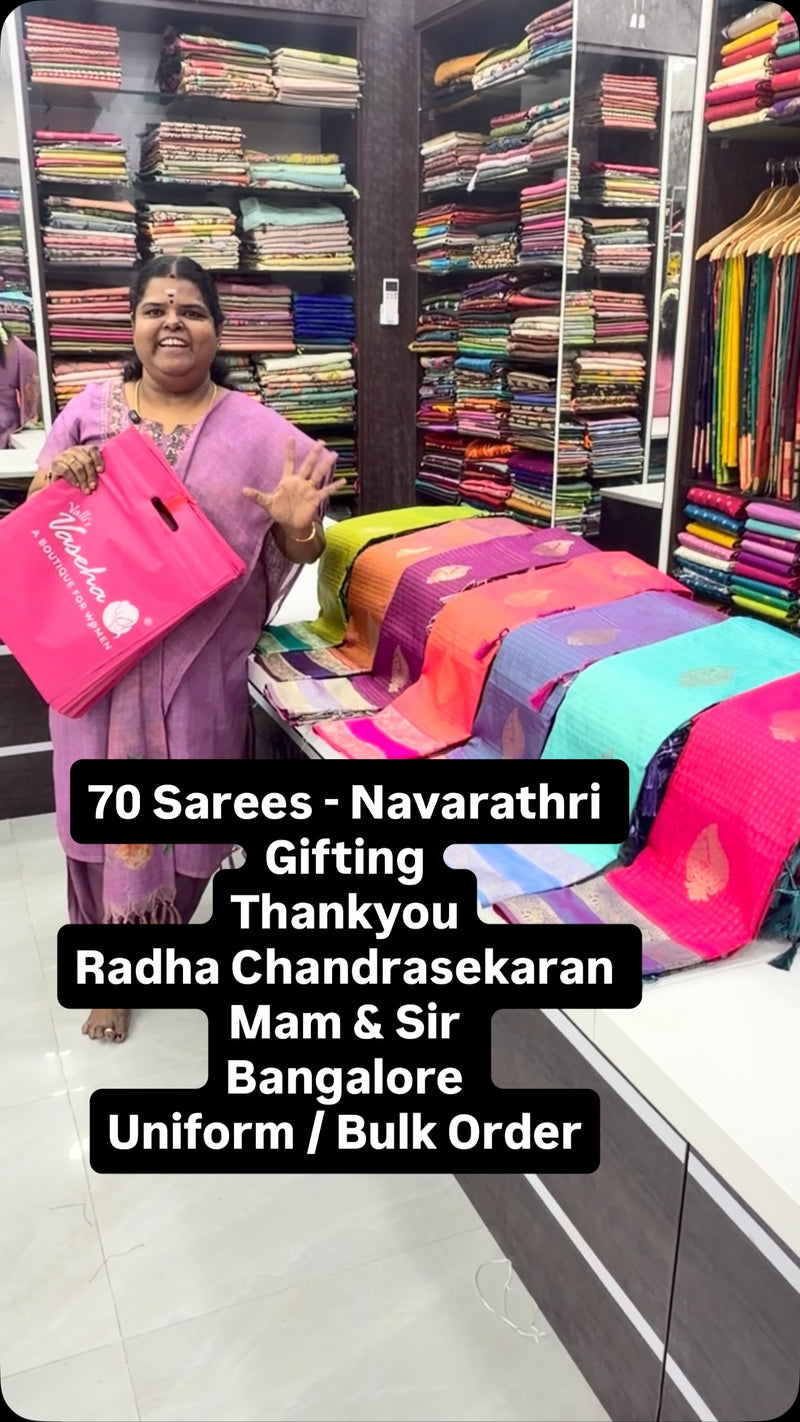 70 Sarees - Thankyou Radha Chandrasekaran Mam & Sir - Bangalore - N...