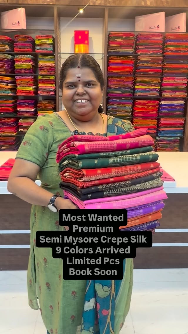 Navarathri Special - Premium Quality Semi Mysore Crepe Silk Arrived...