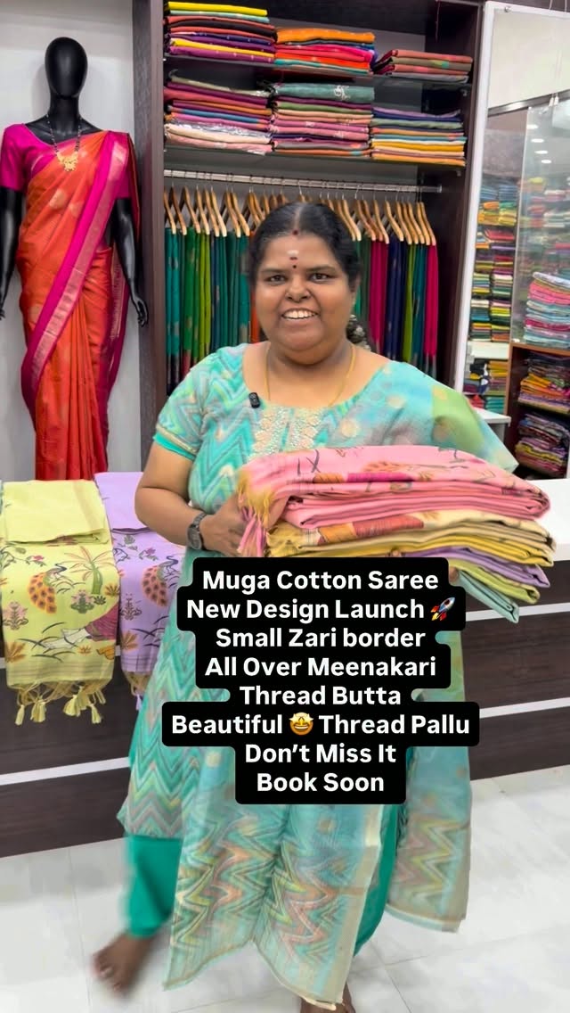 Muga Cotton Saree | Soft | Thread Work | Book Soon

Vallisvaseha.co...