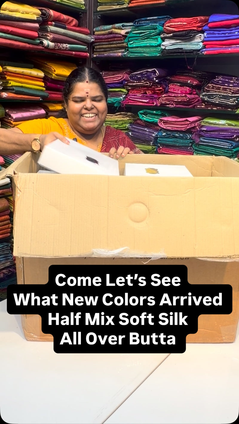 Half Mix Soft Silk | Flat 8% less Now | Book Soon

Vallisvaseha.com...
