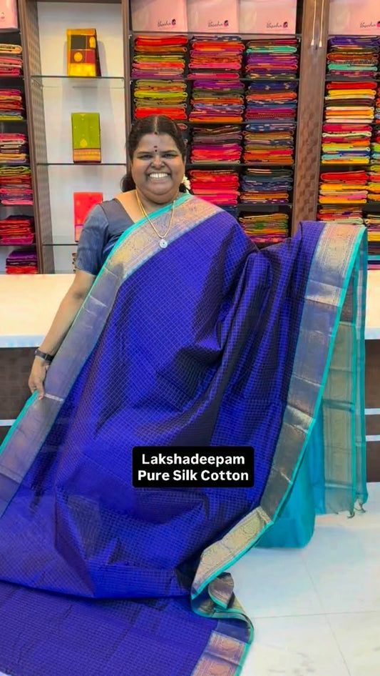 Lakshadeepam Design | Pure Silk Cotton | Book soon | Flat 8% less n...