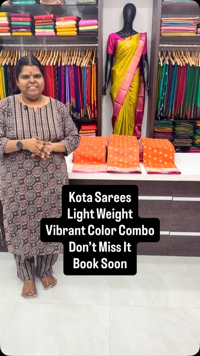Kota Sarees are a Classic! - Breathable fabric | Light Weight | Sof...