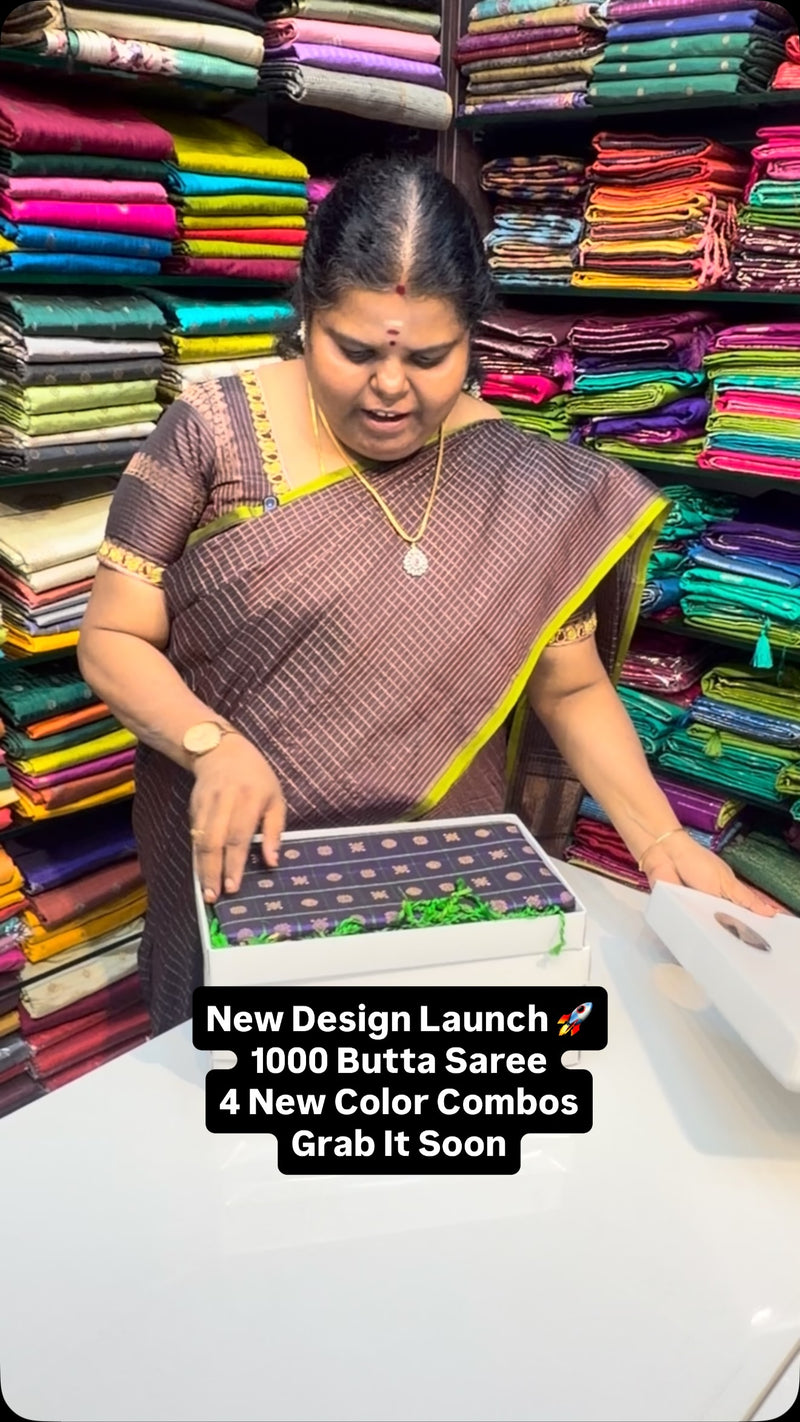 Pure Soft Silk Saree - 1000 Butta Design - Flat 8% less 

Vallisvas...