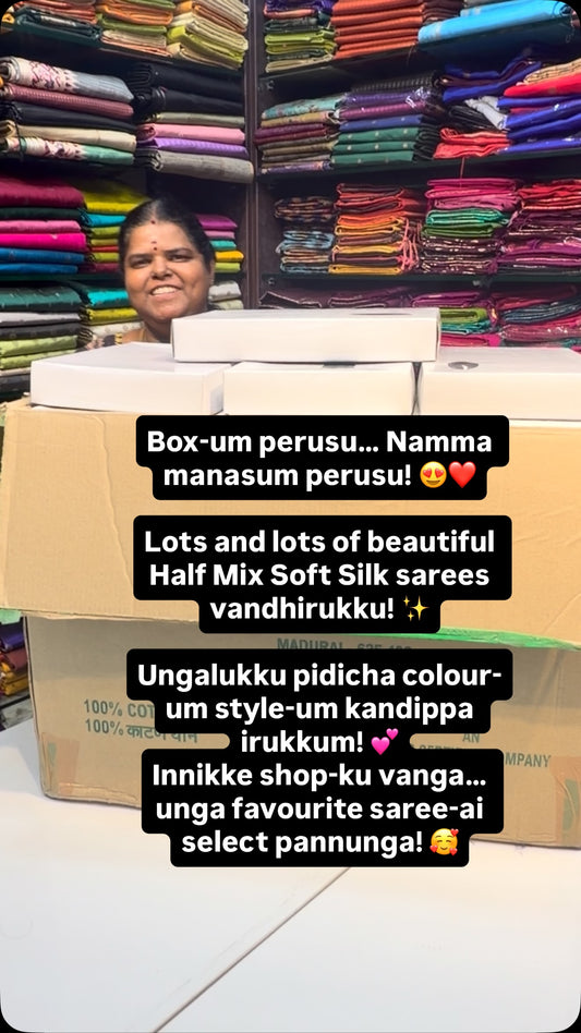 Half Mix Soft Silk | Flat 8% less | Book Now 

Vallisvaseha.com
Sea...