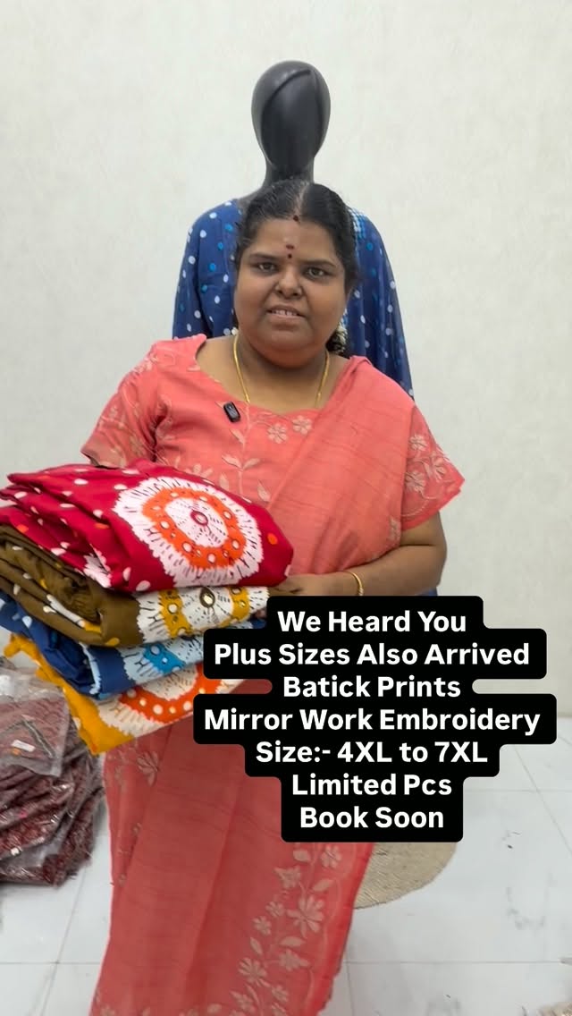 Plus Size - Readymade - Batick Design - Cotton - 3 pc Set | Don’t M...