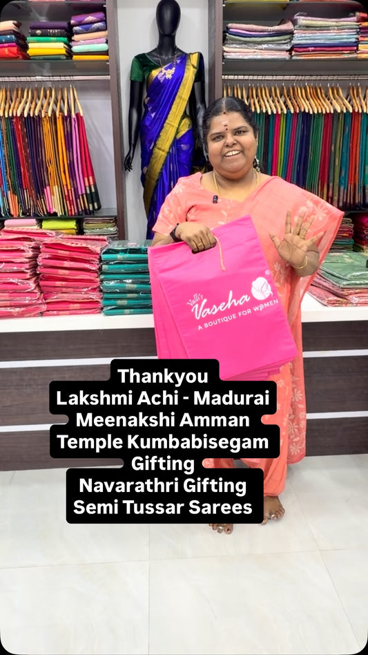 63 Sarees -  Thank you 🙏 So much Lakshmi Achi 
- Madurai - Uniform...