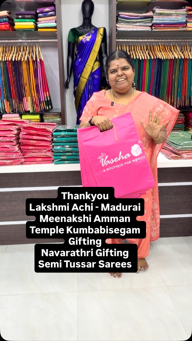 63 Sarees -  Thank you 🙏 So much Lakshmi Achi 
- Madurai - Uniform...