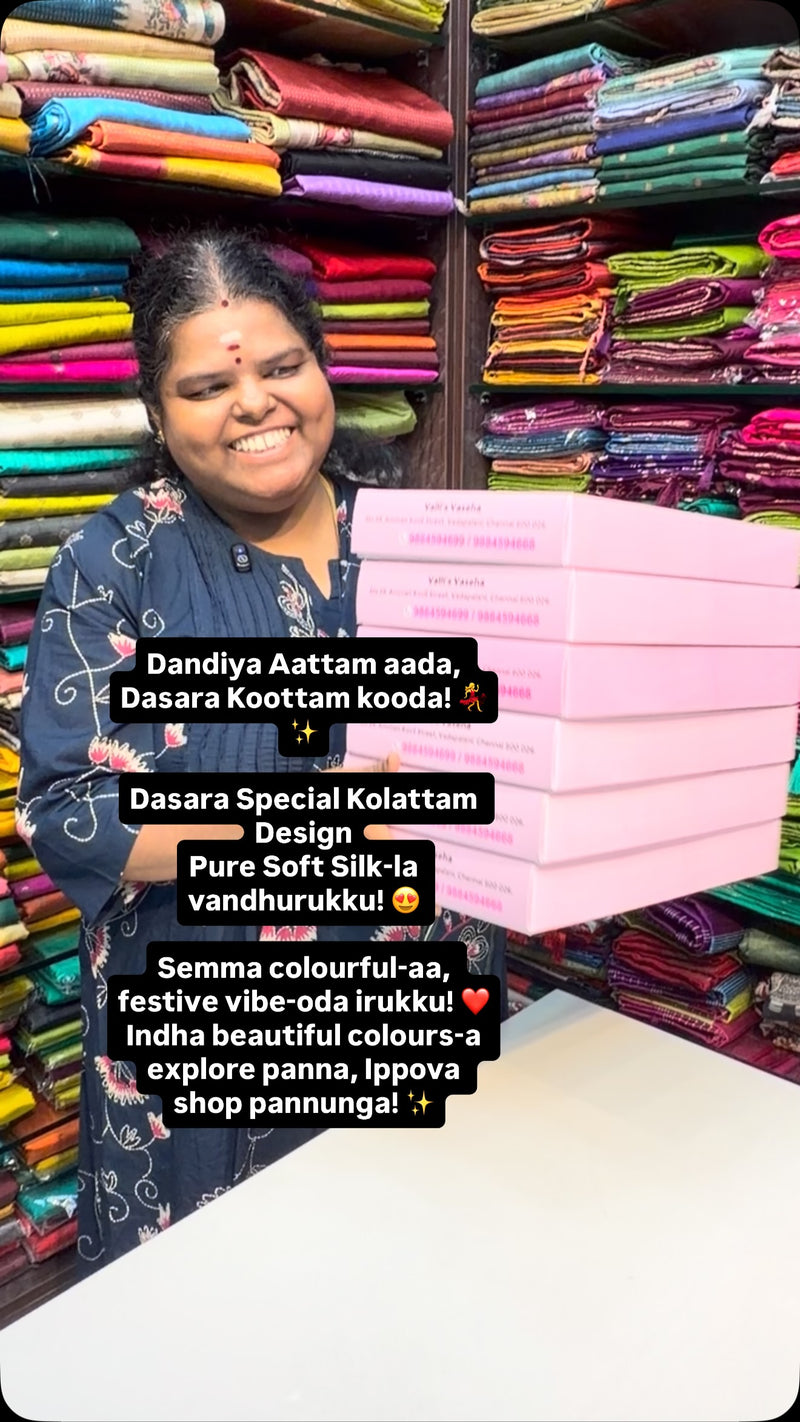 Dandiya Aattam aada, Dasara Koottam kooda! 💃✨

Dasara Special Kola...
