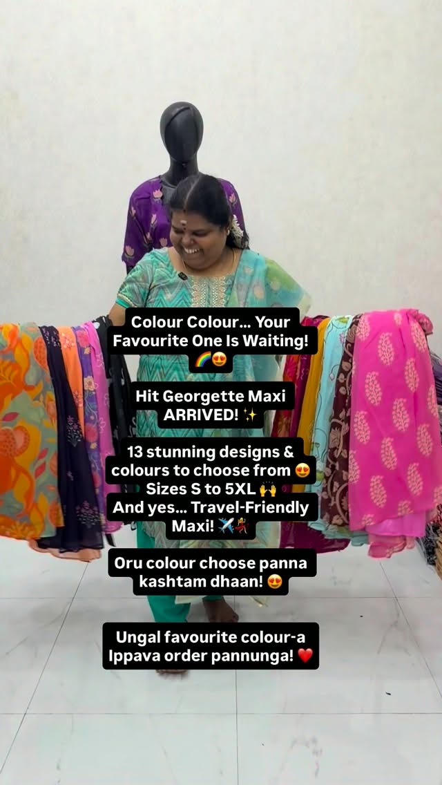 Colour Colour… Your Favourite One Is Waiting! 🌈😍

Hit Georgette M...
