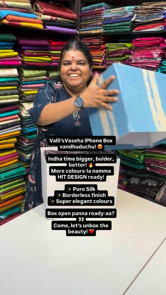 Valli’sVaseha iPhone Box vandhuduchu! 😍

Indha time bigger, bolder...