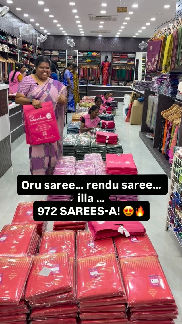 Oru saree… rendu saree… illa …
972 SAREES-A! 😍🔥
Navarathri - 9 Da...