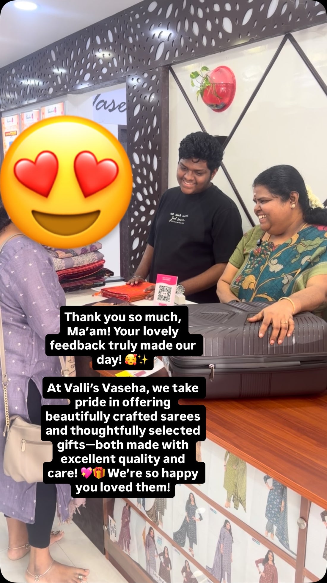 Thank you so much, Ma’am! Your lovely feedback truly made our day! ...