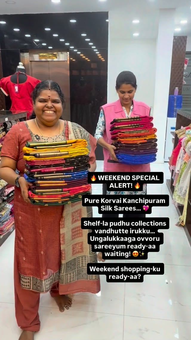 🔥 WEEKEND SPECIAL ALERT! 🔥

Pure Korvai Kanchipuram Silk Sarees… ...