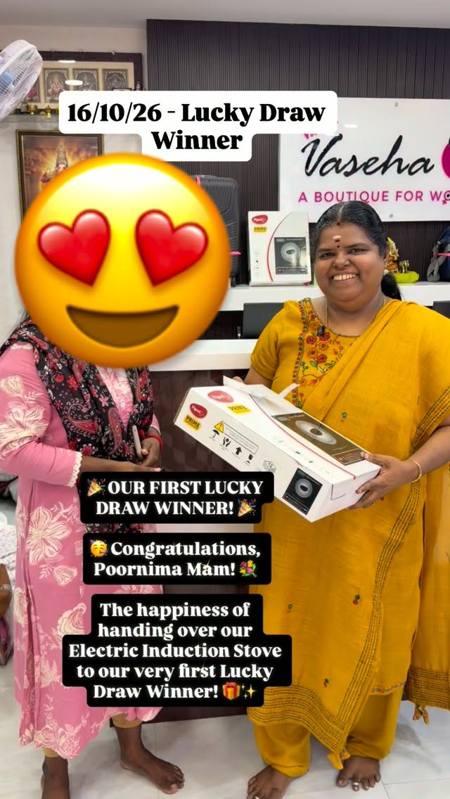 🎉 OUR FIRST LUCKY DRAW WINNER! 🎉

🥳 Congratulations, Poornima Ma...