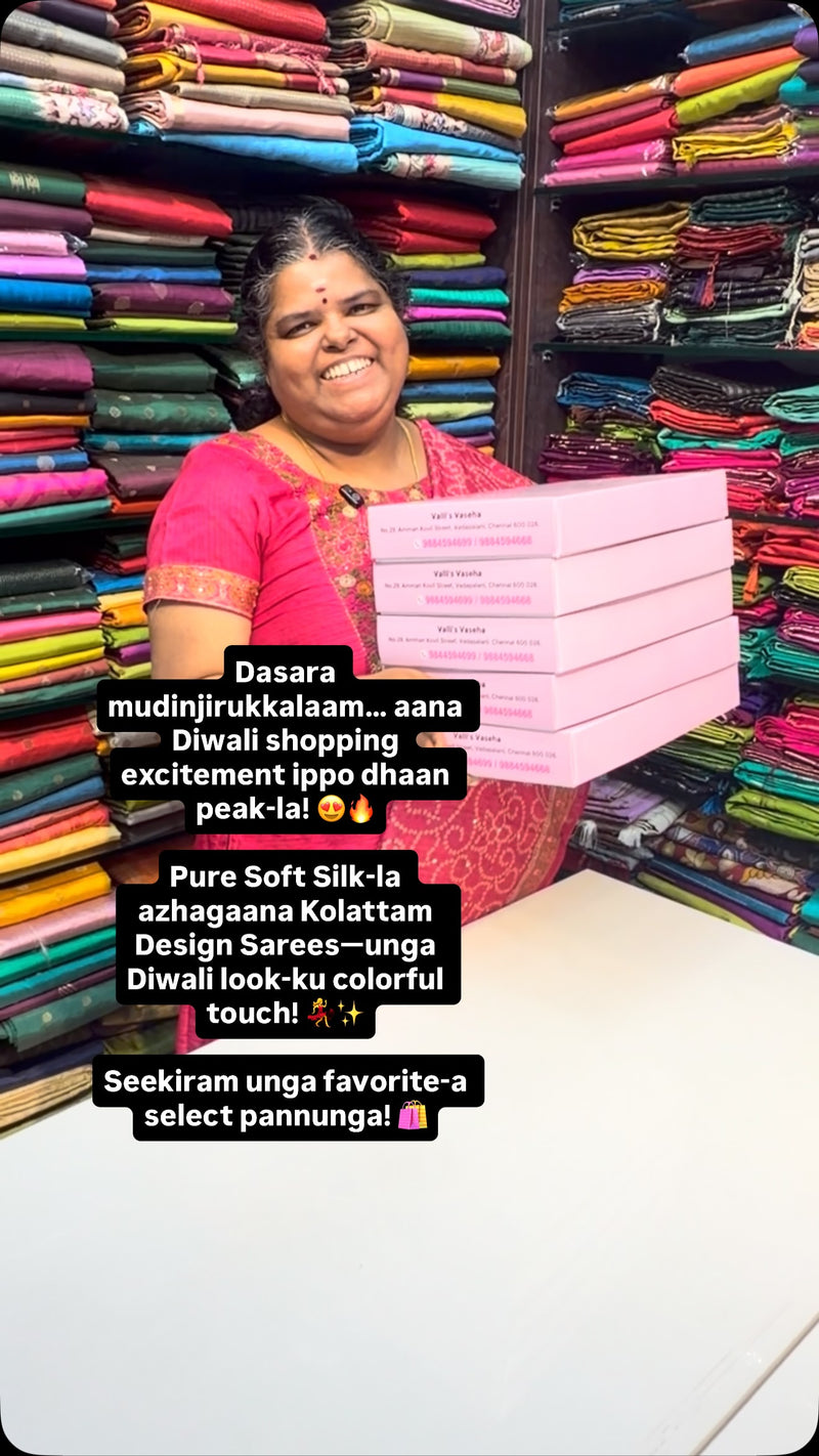 Dasara mudinjirukkalaam… aana Diwali shopping excitement ippo dhaan...