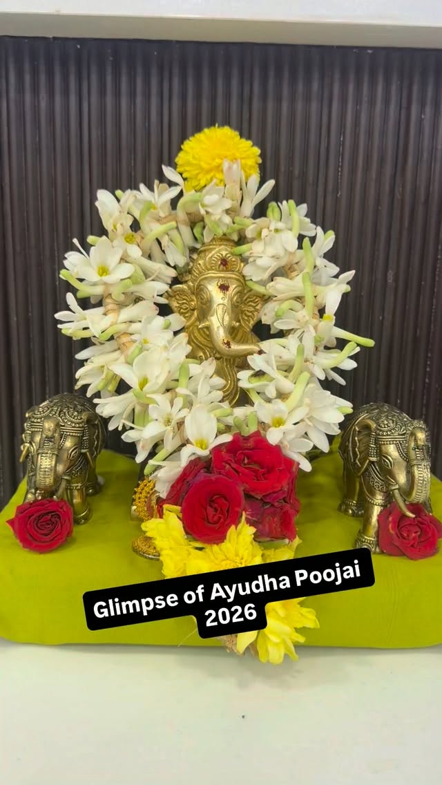 Glimpse of Ayudha Poojai 2026…

#vallisvaseha #ayudhapooja #sarees ...