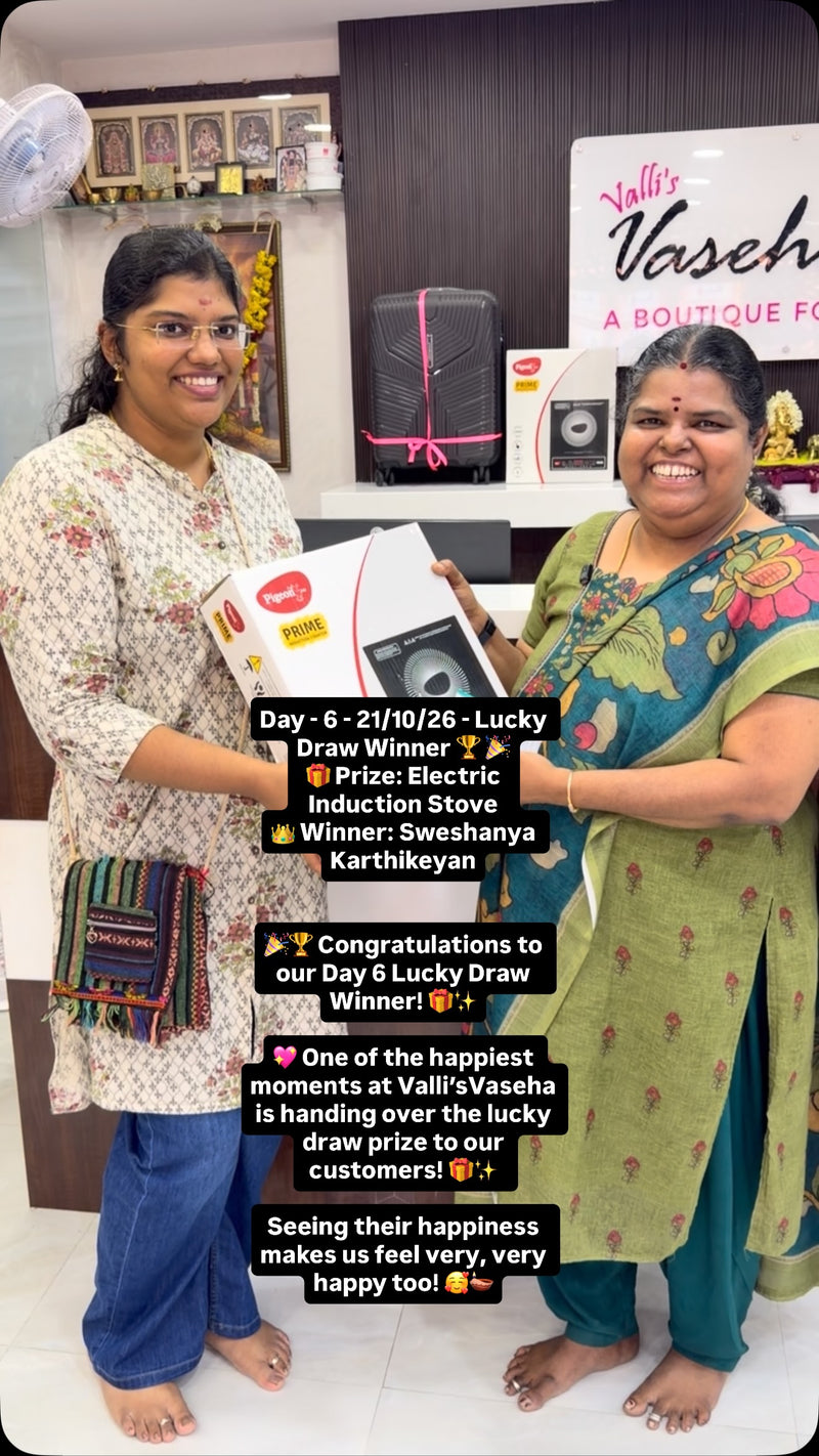 Day - 6 - 21/10/26 - Lucky Draw Winner 🏆 🎉 
🎁 Prize: Electric In...
