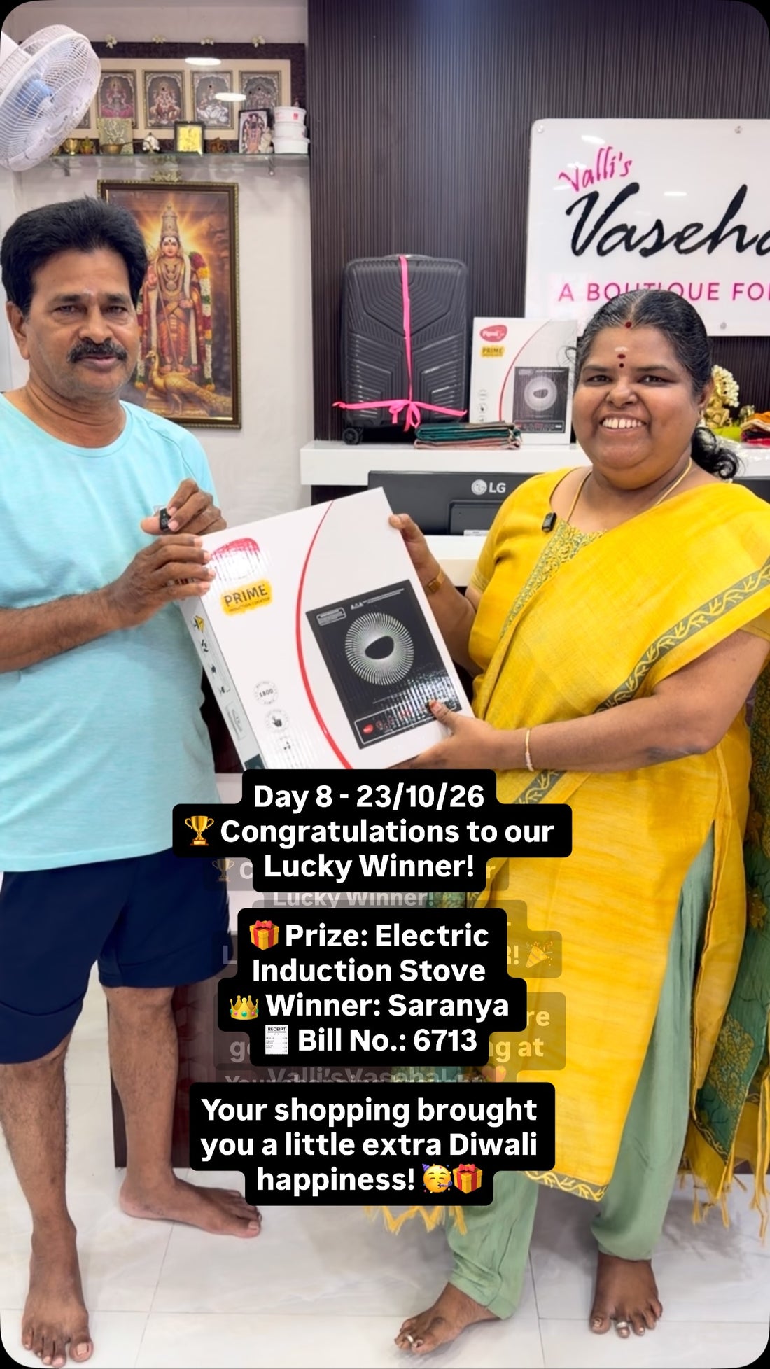 Day 8 - Saranya Mam - Lucky Draw Winner 

🏆 Congratulations to our...