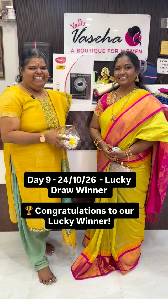 Day 9 - 24/10/26 - Lucky Draw Winner - Ajitha Mam

🏆 Congratulatio...