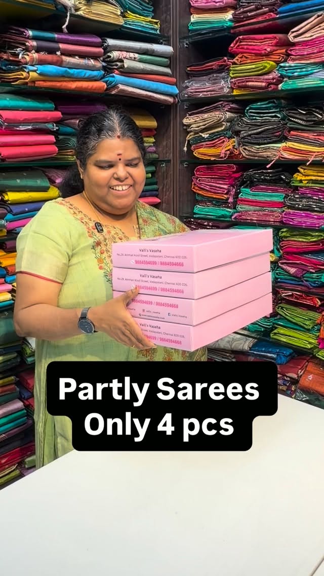 Partly… Partly… Partly! 🔥

Enna indha Partly saree-la ivlo special...