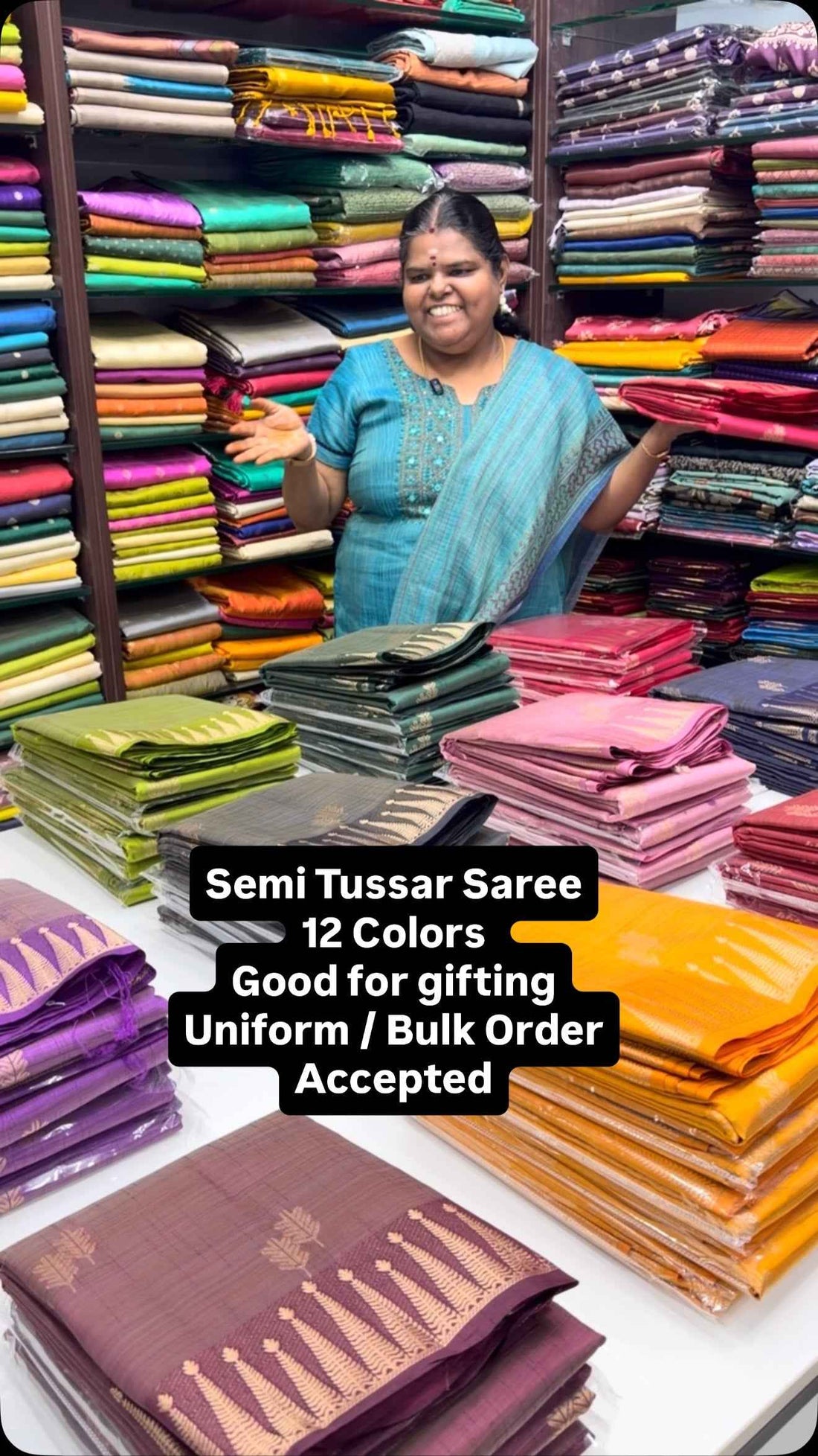 Get Ready to shine in  Semi Tussar silk saree 💫⚡️ | Good for gifti...
