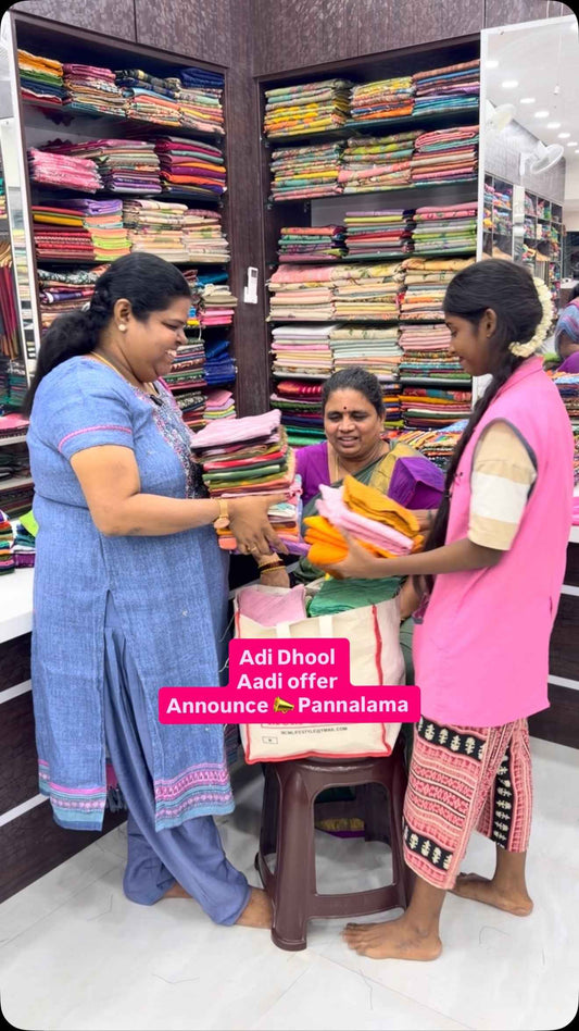 Aadi Special offer
5+ 5???
Direct Shop Visit only 
Come and Explore...