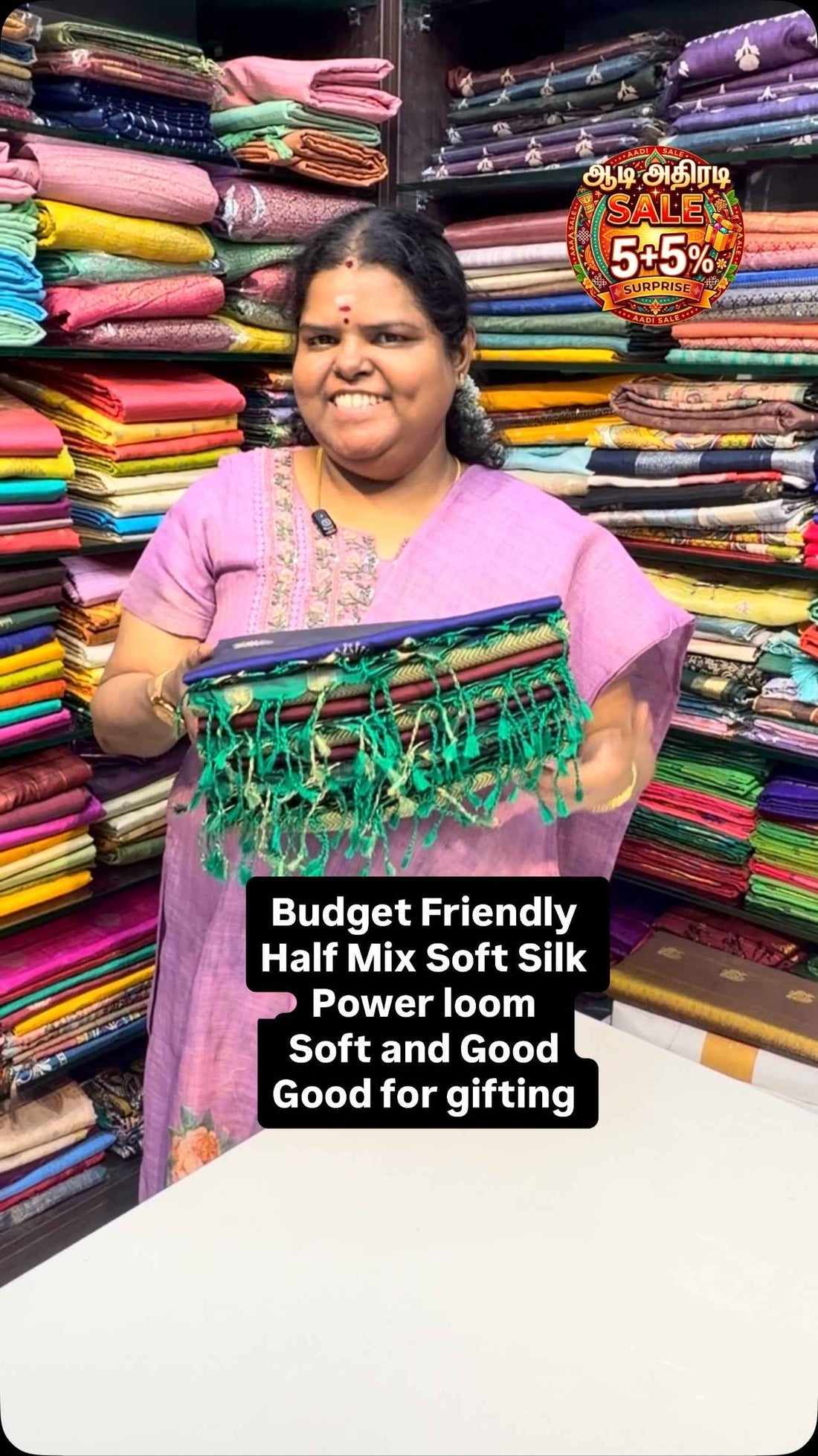 Budget Friendly | Half Mix Soft Silk | Book soon | Flat 5% less 

v...
