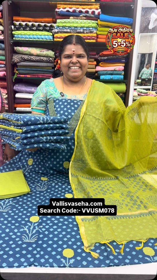 Step In Sale - Flat 7% less - Unstitched Material -  College / Offi...
