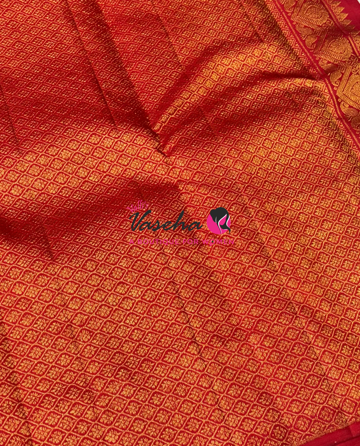 Pure Kanchipuram Silk Saree - Pazhum Pazhamum Checks - VVPS083