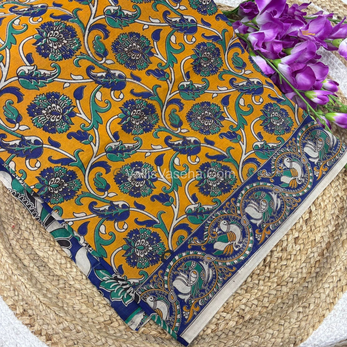 Pure Kalamkari Cotton Saree - VVPKC002