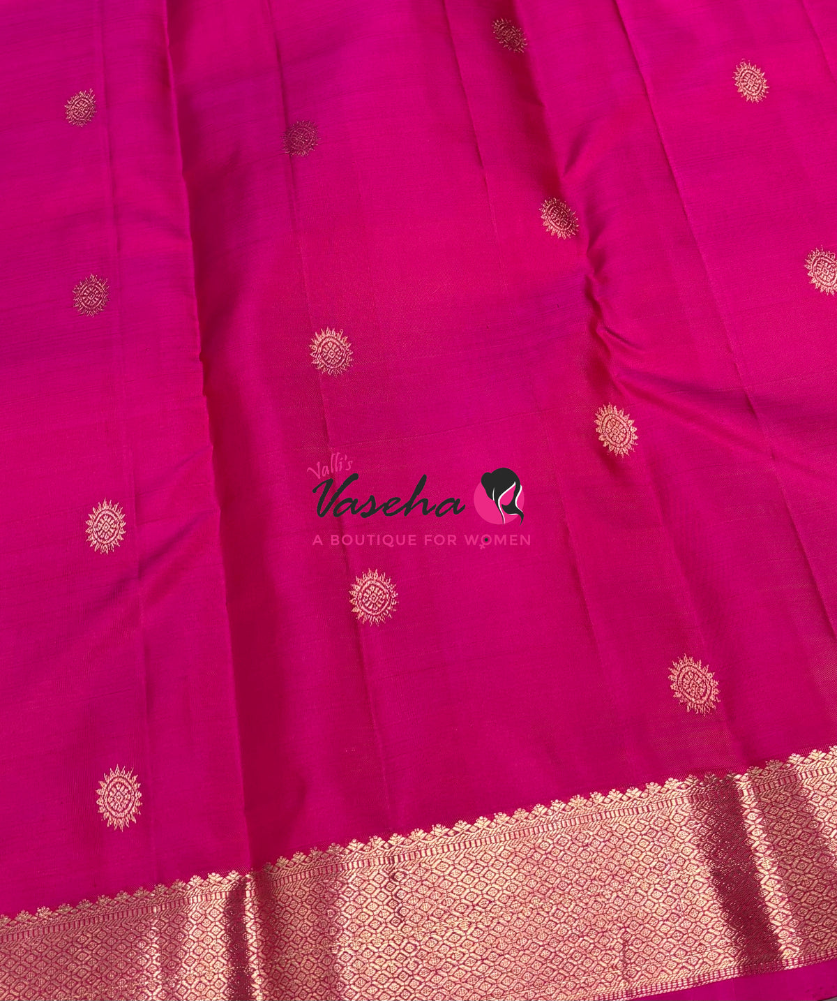 Pure Kanchipuram Silk Saree -  Pink Shade - VVPS093