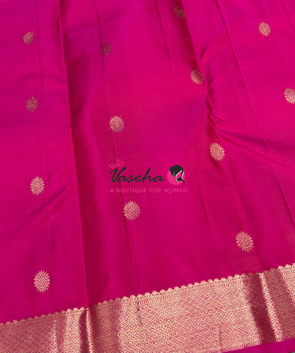 Pure Kanchipuram Silk Saree -  Pink Shade - VVPS093