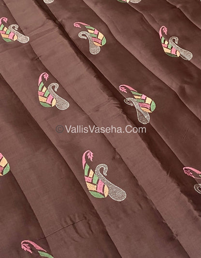 Butter Silk - Brown & Purple Combo - VVBS002