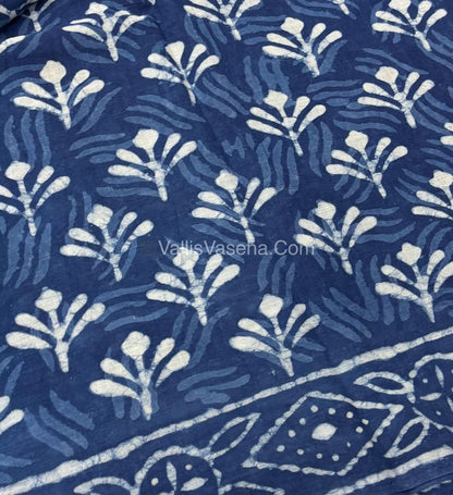 Pure Soft Mul Mul Cotton Sarees - Hand Block Prints - VVMMC006