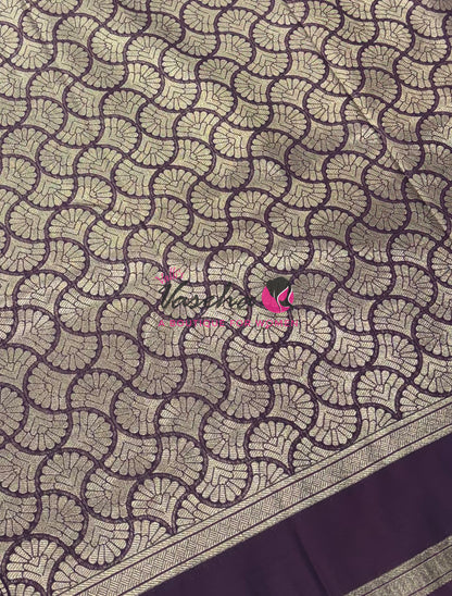 Semi Soft Silk - Pinkish Red With Purple - VVSSS035