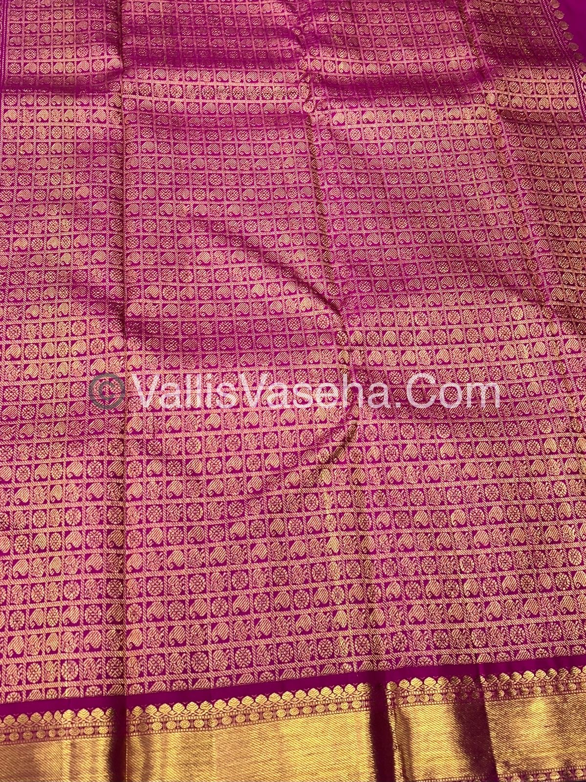 Pure Kanchipuram Silk Saree - Lakshadeepam Butta - Baby Pink Shade - VVPS006