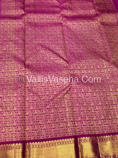 Pure Kanchipuram Silk Saree - Lakshadeepam Butta - Baby Pink Shade - VVPS006
