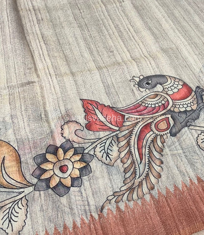 Semi Chanderi Saree - Digital Printed - VVSCD001