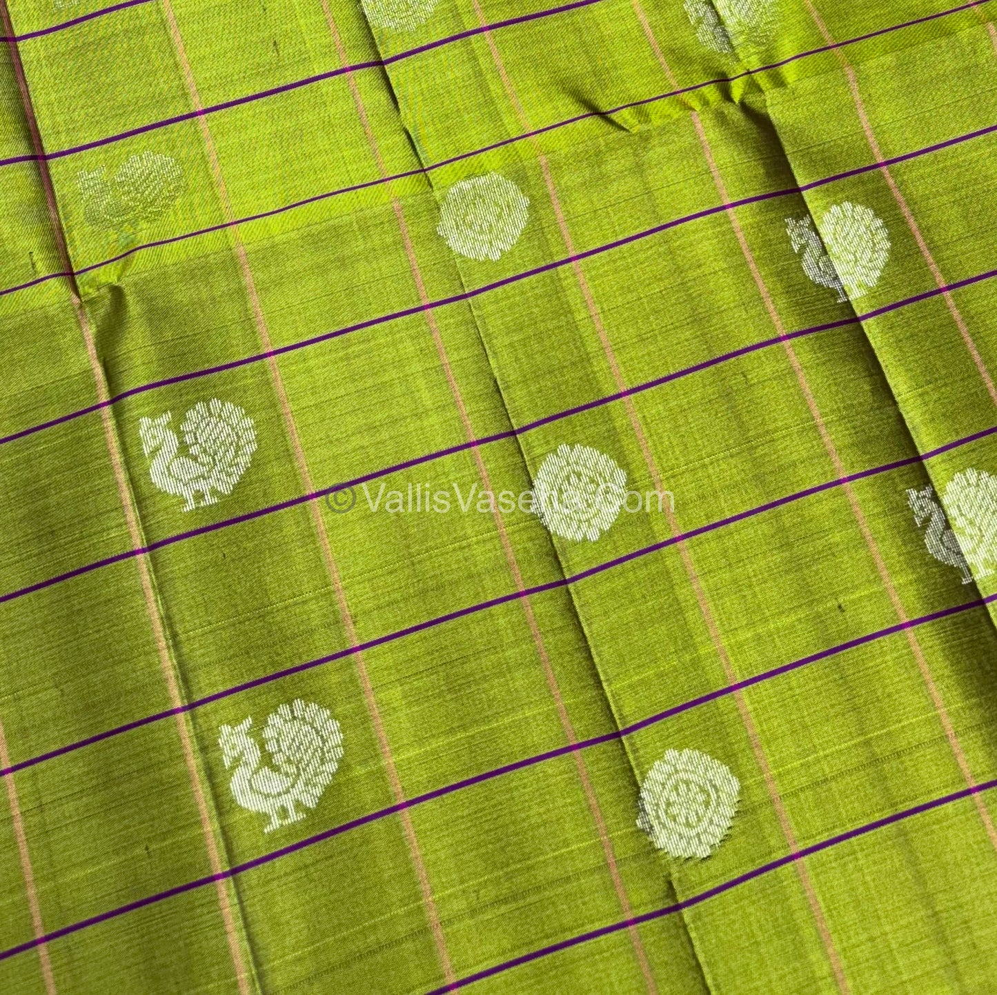 Pure Soft Silk Saree - Green & Pink Shade - VVPSS055