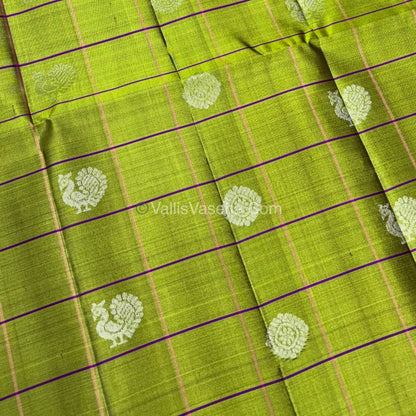 Pure Soft Silk Saree - Green & Pink Shade - VVPSS055