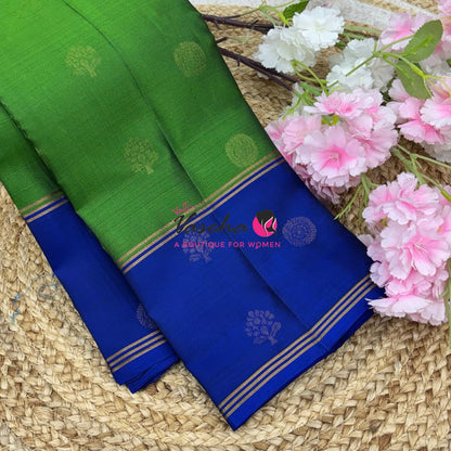 Half Mix - Pure Soft Silk Saree - Retta Petta Border - VVPSS154