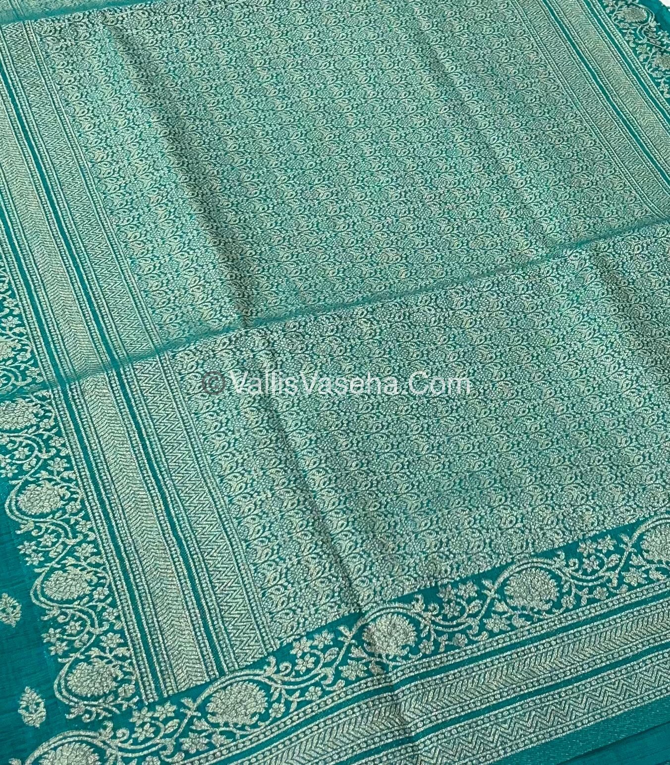 Banarasi - Heritage Silk - Semi Kathan Silk - Ramar Blue Shade- VVBHS006